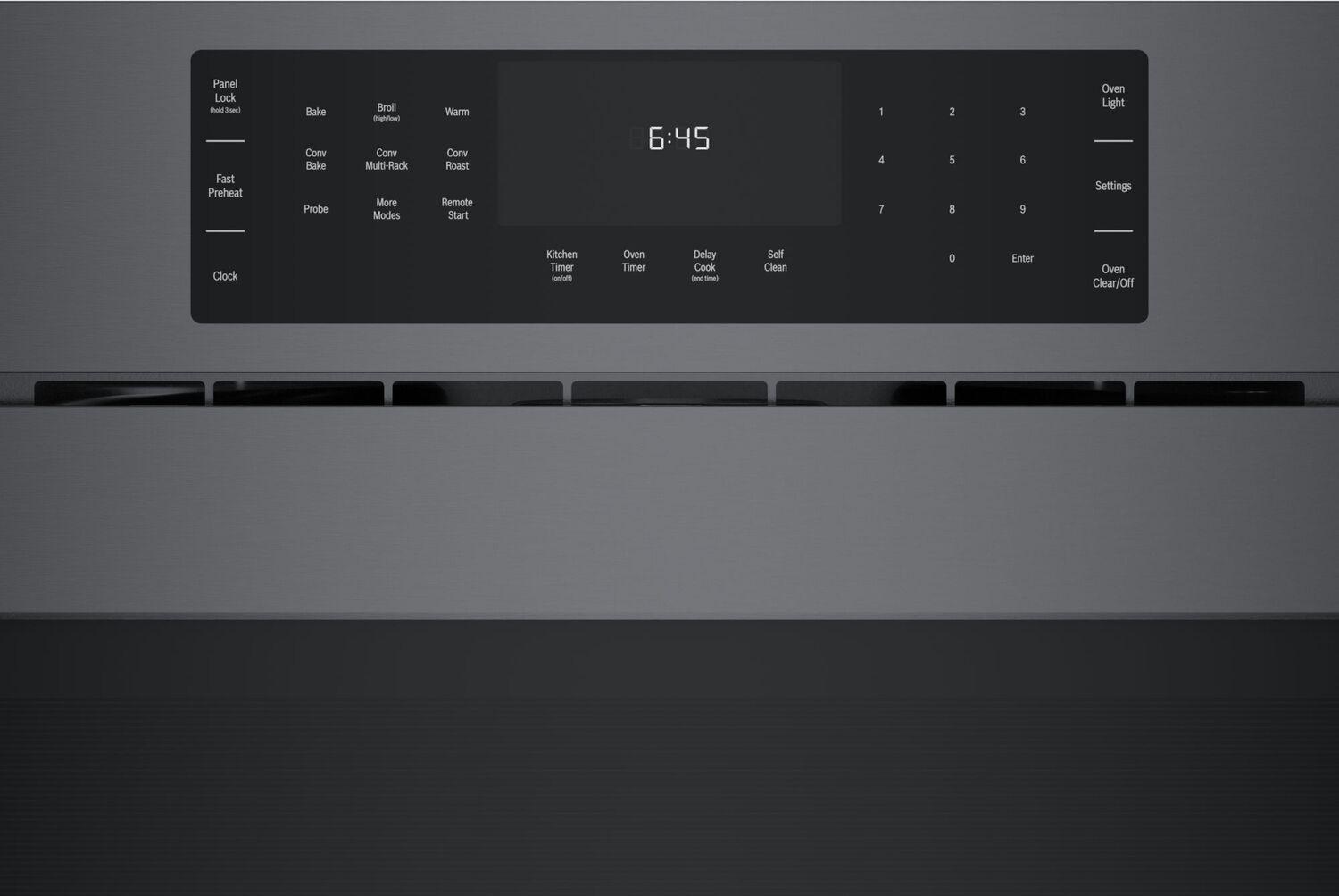 Bosch 800 Series HBL8444LUC 30-Inch Single Wall Oven - Left Side Opening Door, Black Stainless Steel - Perfect for Modern Kitchens & Professional Baking