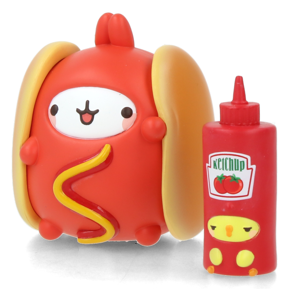 Molang Yummies Series Display Set - 6pcs Kawaii Plush Toys for Kids, Collectors & Anime Fans | Perfect for Bedroom Decor, Gift Giving & Cute Display