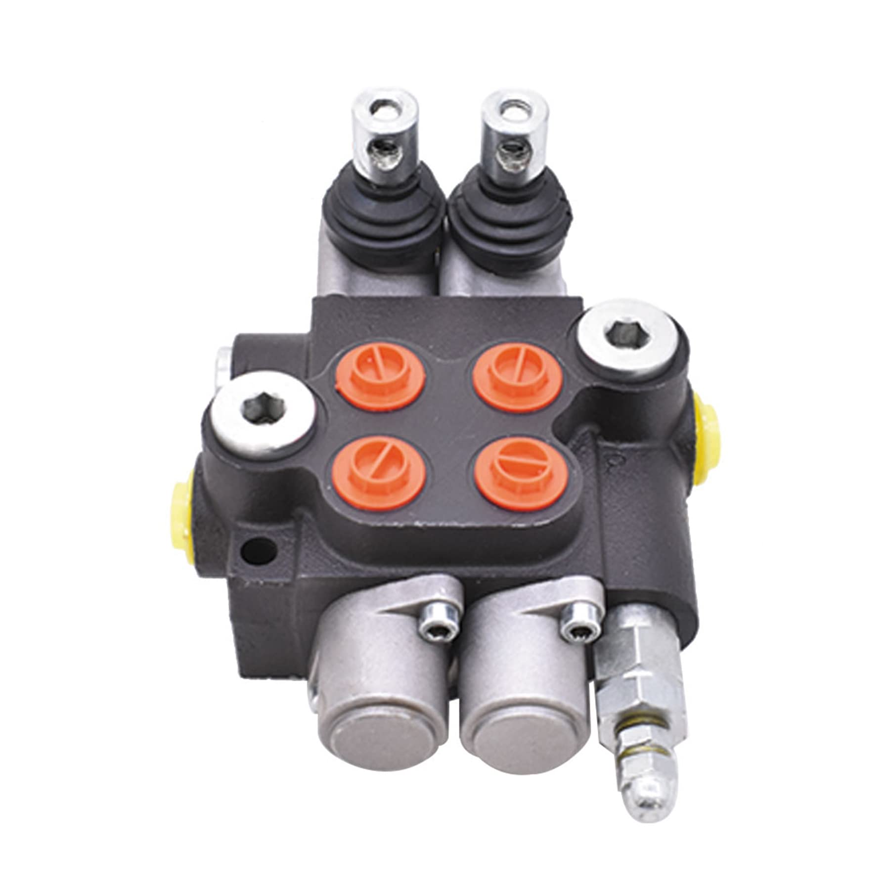 **ALL-CARB 2 Spool Hydraulic Directional Control Valve - Double Acting, 13GPM, 3600PSI, SAE Ports - Ideal for Tractors, Excavators & Heavy Machinery**