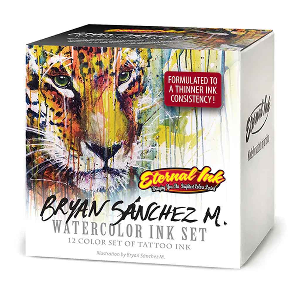 Bryan Sanchez M. Watercolor Ink Set - Premium Eternal Ink for Artists | Perfect for Watercolor Painting, Calligraphy & Illustration