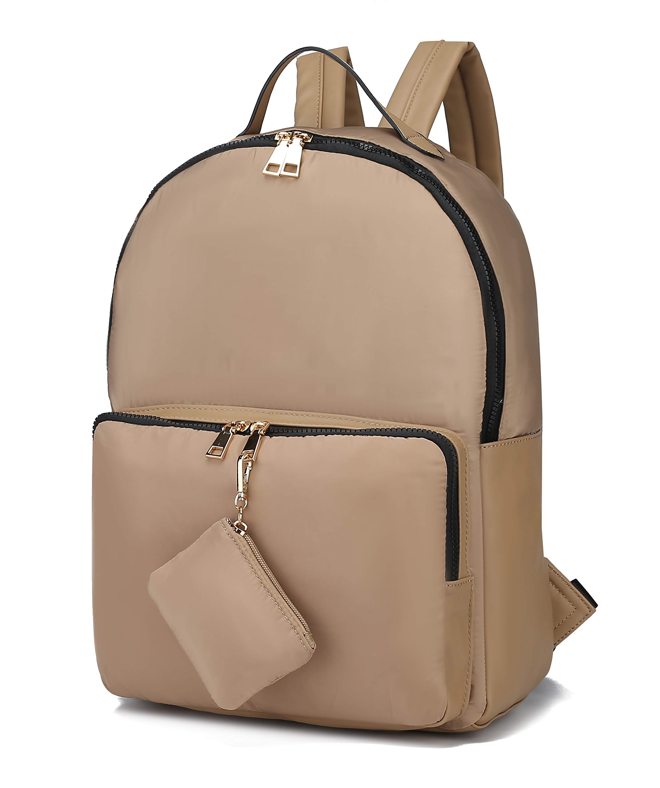**Mia K. Farrow Waterproof Nylon Backpack - Lightweight Travel Purse & Handbag for Women, Durable & Stylish for Commuting, Hiking & Daily Use**