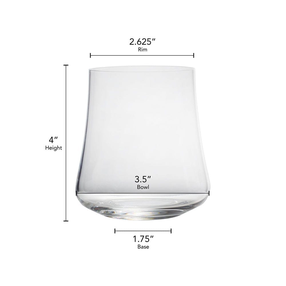 Premium Set of 4 Double Old Fashioned Whiskey Glasses - Heavy Base Cocktail Glasses for Bourbon, Scotch & Whiskey - Perfect for Home Bar, Gifts & Entertaining