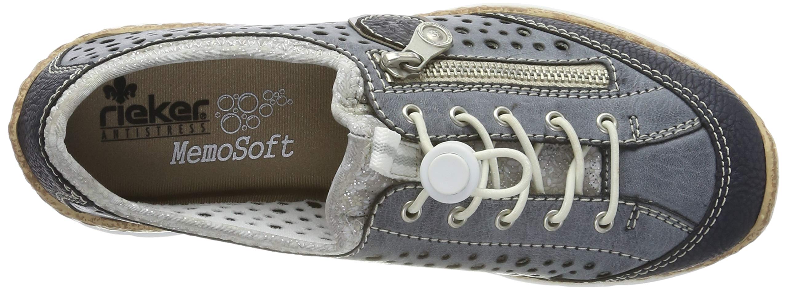 Rieker Women's Comfort Loafers - Slip-On Casual Shoes for Work, Walking & Everyday Wear | Lightweight & Supportive Footwear for Office, Travel & Outings