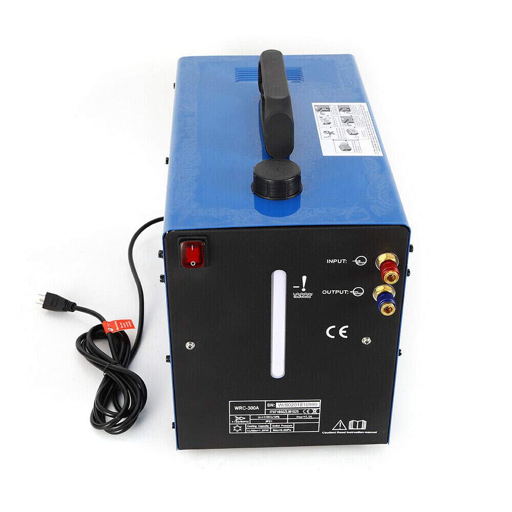 0.35MPA 2.2GAL 110V/60HZ Single Phase TIG Welder Water Cooler with Flow Alarm - Portable Torch Cooling System for Miller Welding Machines - Perfect for DIY, Metal Fabrication & Professional Welding Projects