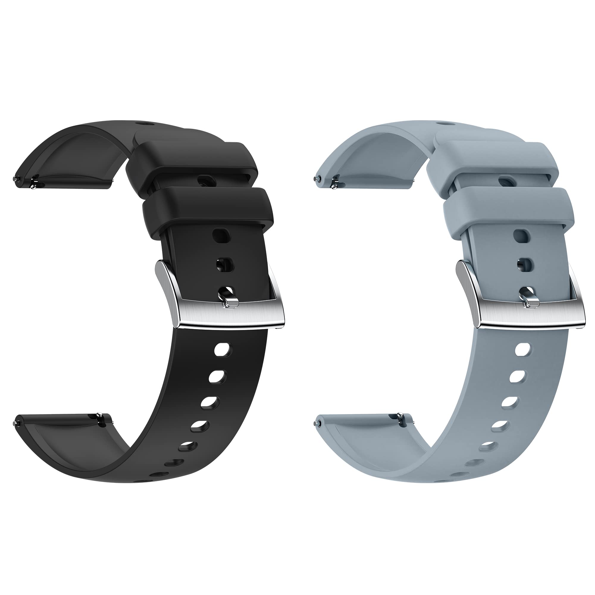 Popglory 22mm Smart Watch Bands - Adjustable Replacement Straps for Men & Women | Fitness & Daily Wear