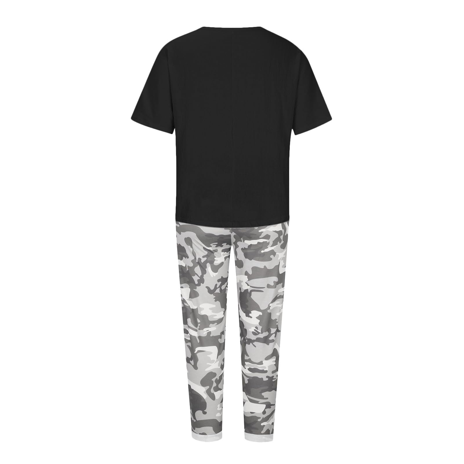 Women's 2-Piece Lounge Set - Soft & Comfortable Pajama Outfit with Loose Shirt & Pants - Cozy Fall Loungewear for Relaxing at Home, Yoga, or Sleeping