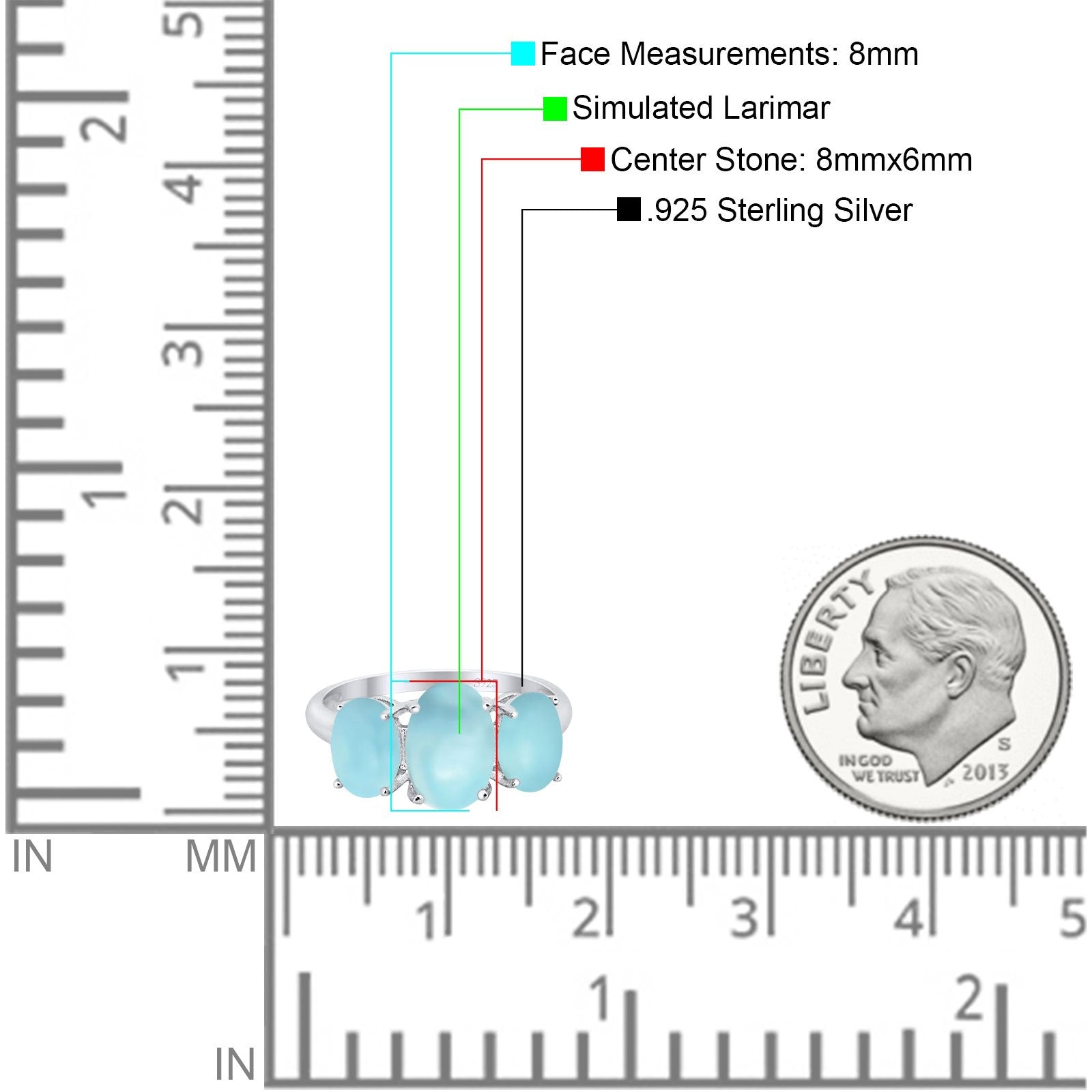 3 Stone Oval Created Opal Fashion Ring - 925 Sterling Silver Jewelry for Women, Elegant Gift for Birthday, Anniversary & Special Occasions