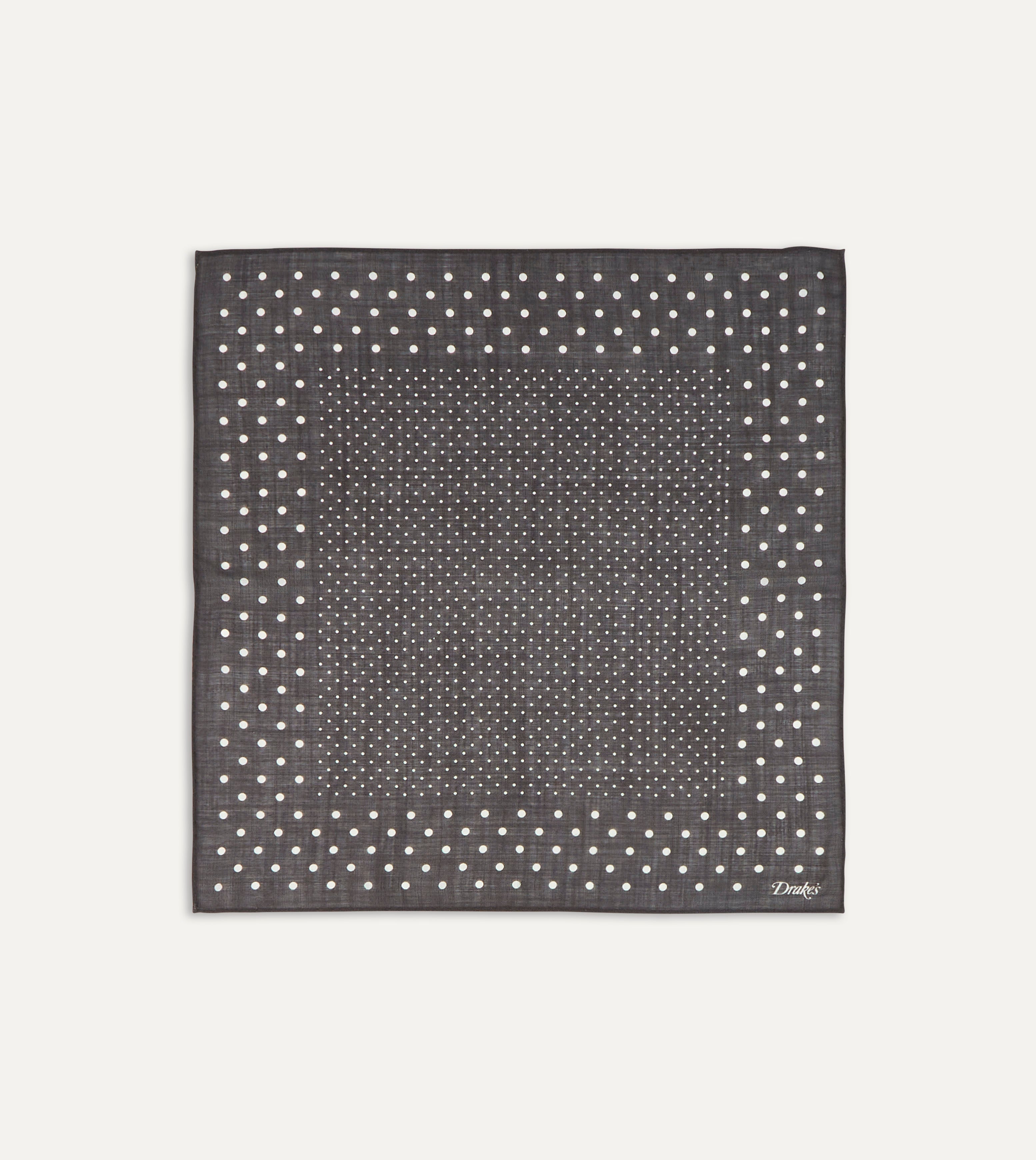 Luxury Brown Spots Print Wool Silk Pocket Square - Elegant Handkerchief for Men's Suits, Weddings & Formal Events