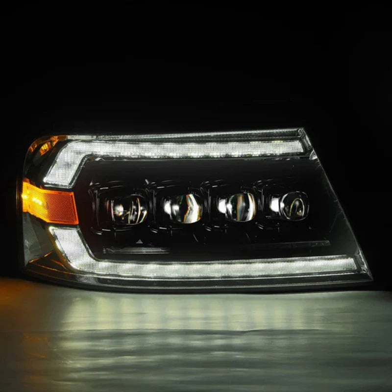 Alpharex Multicolor LED Headlights for Ford F150 (2004-2008) & Lincoln Mark LT (2006-2008) - Flow Series with RGB Lighting | Upgrade for Off-Road & Night Driving