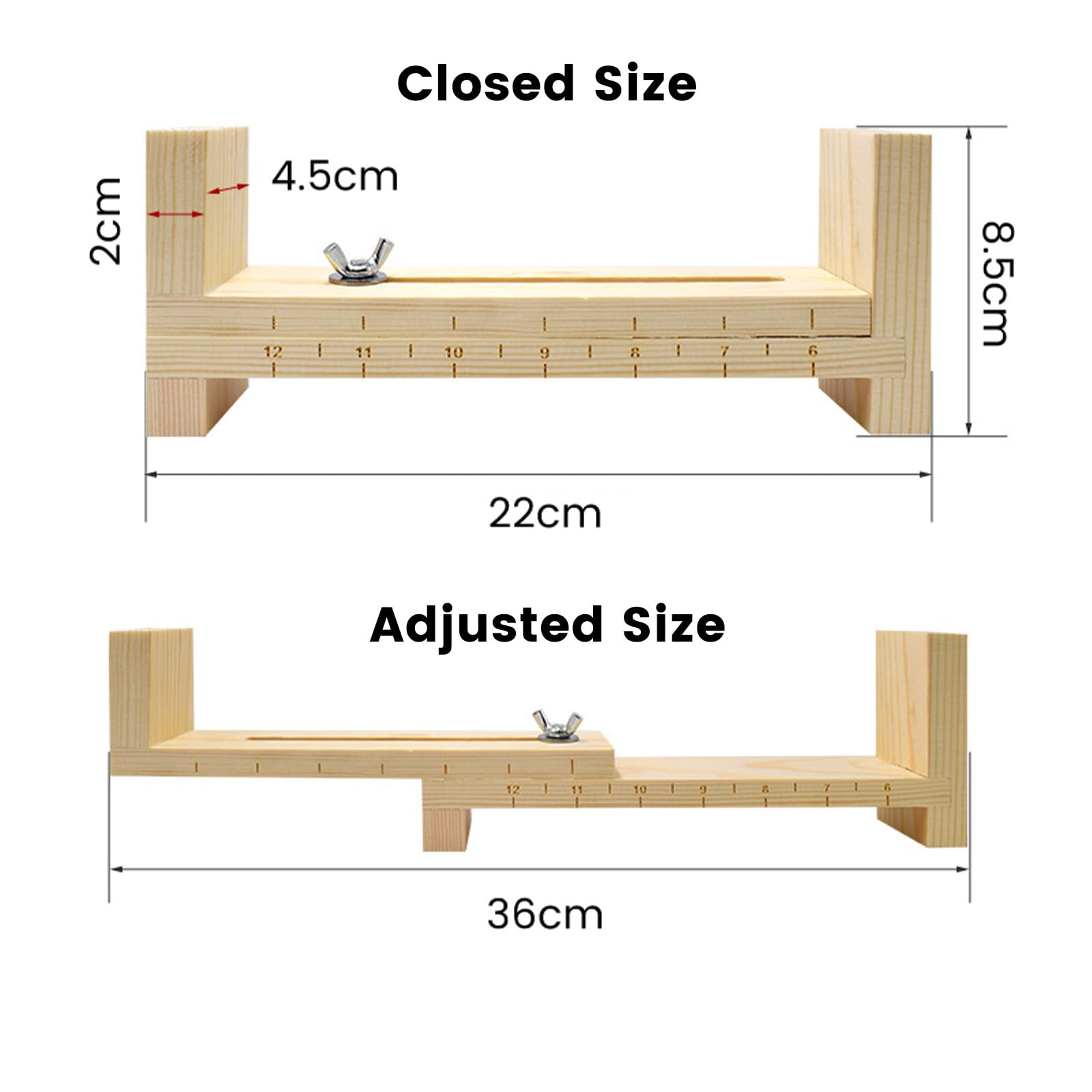 Xximuim Adjustable Wooden Paracord Bracelet Jig Kit - DIY U-Shape Frame for Braiding Wristbands, Rope Knots & Survival Bracelets | Perfect for Camping, Hiking & Outdoor Crafts