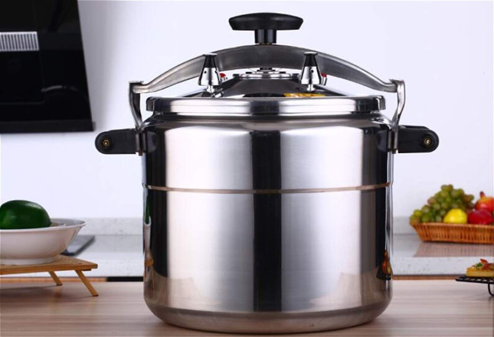 Premium Aluminum Explosion-Proof Pressure Cooker - 3L to 70L Large Capacity for Restaurant, Kitchen & Hotel Use | Commercial & Household Multi-Functional Pot | Perfect for Fast Cooking, Soup Making & Meal Prep