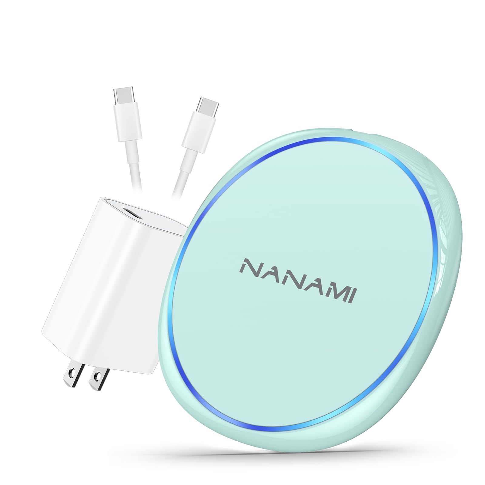 20W Fast Wireless Charger Pad for Samsung Galaxy S24/S23/S22/S21/S20/S10/S9 & iPhone 16/15/14/13/12/11/XR/XS/X/8 Plus - Qi-Certified Charging Station for AirPods 3/Pro 2 | Perfect for Home, Office & Nightstand Use
