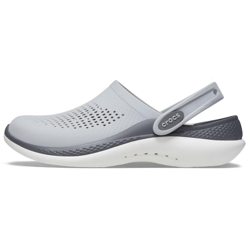 Crocs Unisex LiteRide 360 Clog - Comfortable Slip-On Shoes for Men & Women, Lightweight & Cushioned, Gray (UK 9/10) - Perfect for Casual Wear, Gardening, Beach & Indoor Use