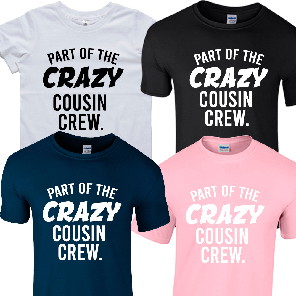 Crazy Cousin Crew Tees (MRK X) - Trendy Graphic T-Shirts for Men & Women - Perfect for Casual Wear, Family Gatherings & Street Style