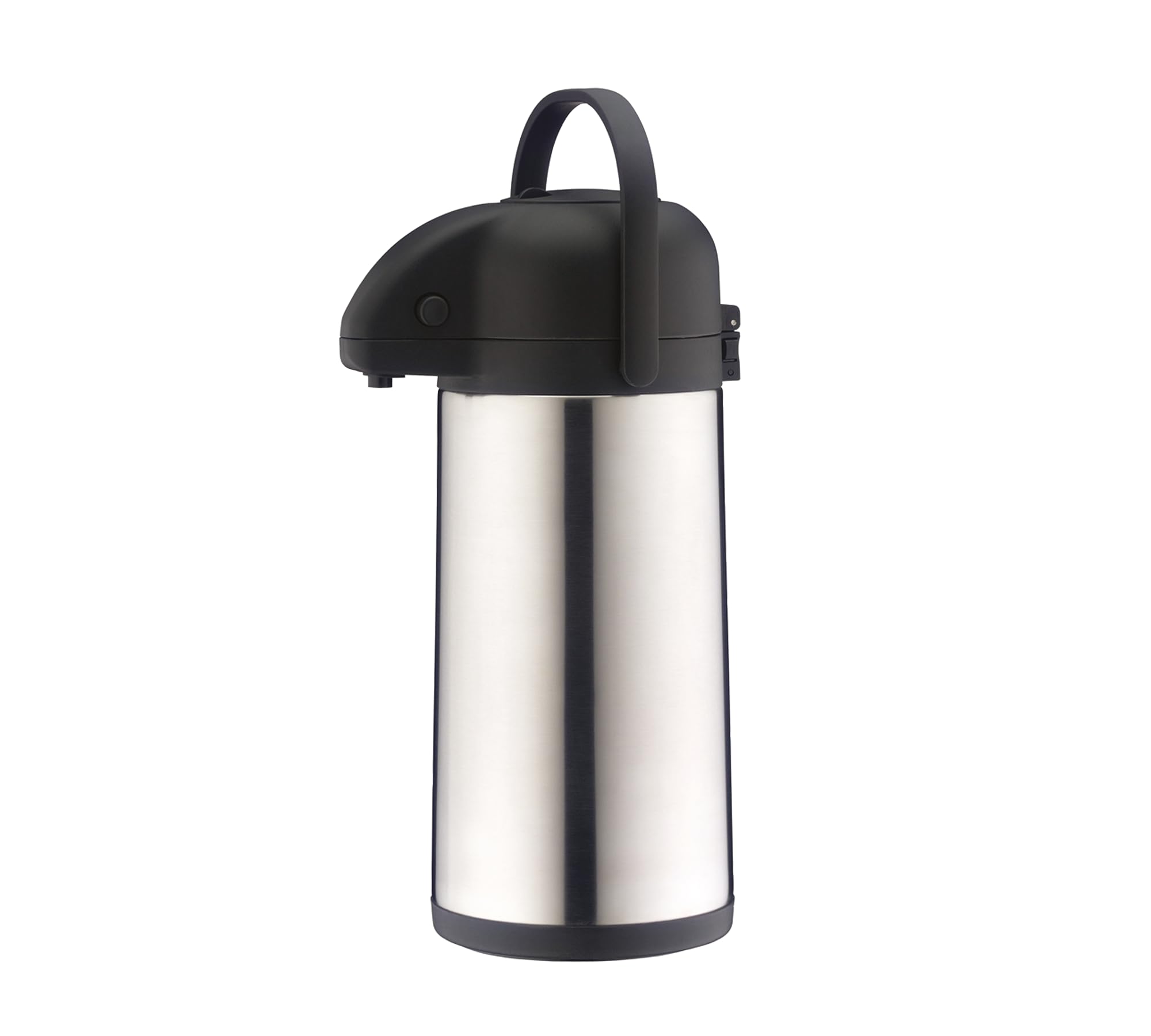 ALFI Stainless Steel Drink Dispenser 2.5L - Silver/Black Water Pitcher for Parties, Events & Office Use | BPA-Free Beverage Container