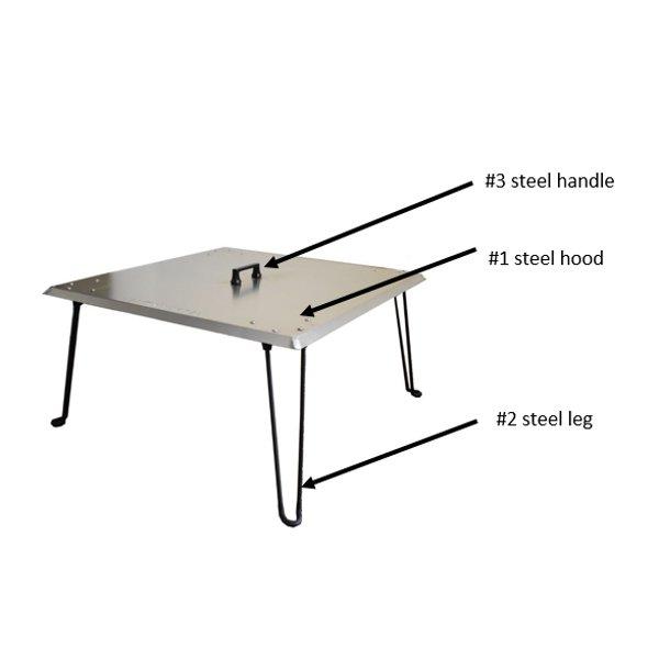 Premium Stainless Steel Heat Deflector for Fire Pit - Heavy Duty Outdoor Fireplace Accessory for Patio, Backyard & Camping (Weather Resistant & Durable)