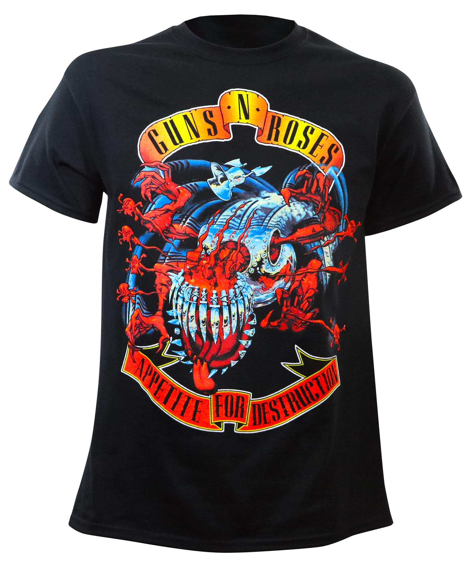 Guns N Roses Men's Avenger Banner Graphic T-Shirt - Black Cotton Tee for Rock Music Fans | Concert, Casual Wear & Gift Idea