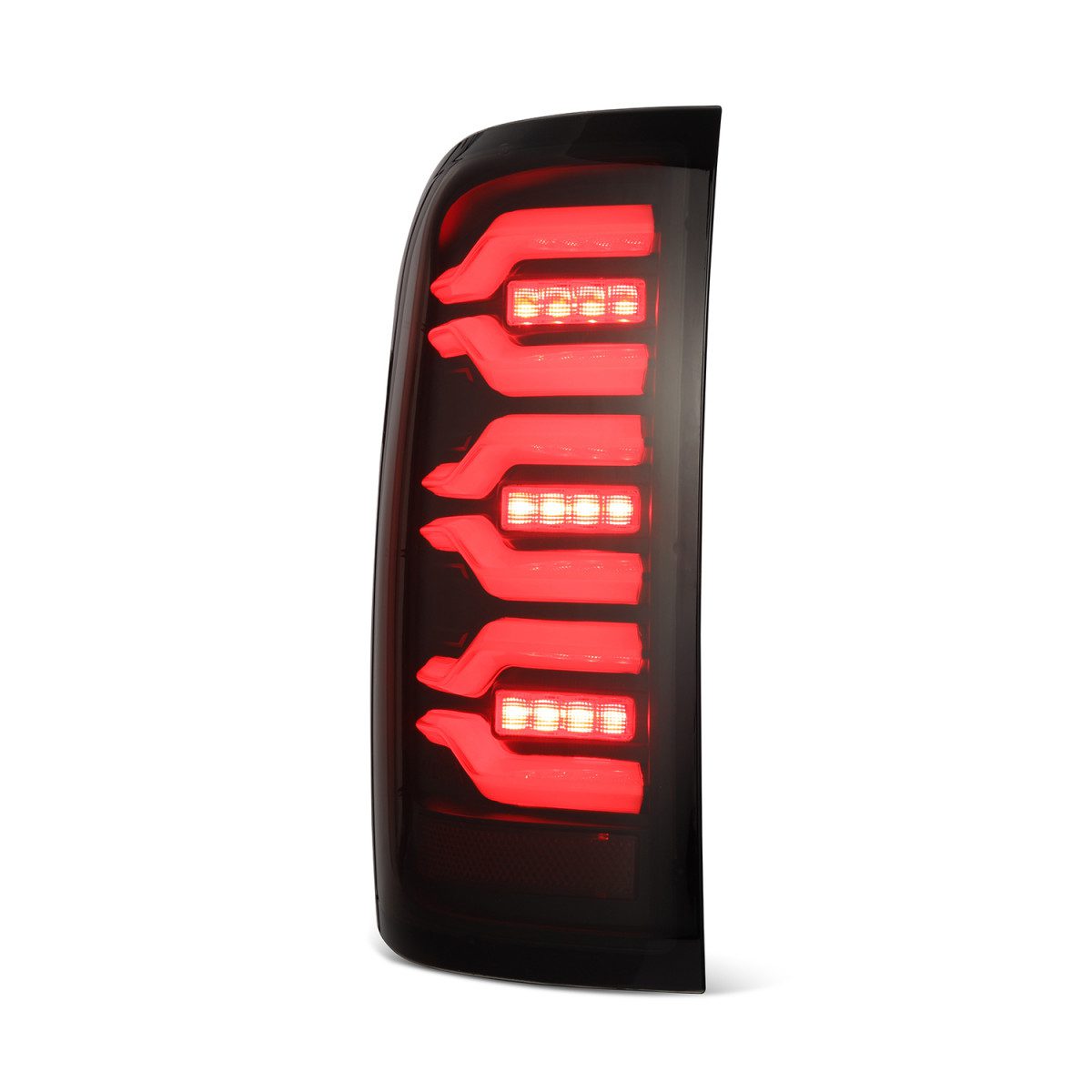 14-18 Chevrolet Silverado 1500 / 15-19 Silverado 2500HD 3500HD / 15-19 GMC Sierra 3500HD Dually LUXX Series Black LED Tail Lights - Upgrade for Enhanced Visibility & Style on Trucks