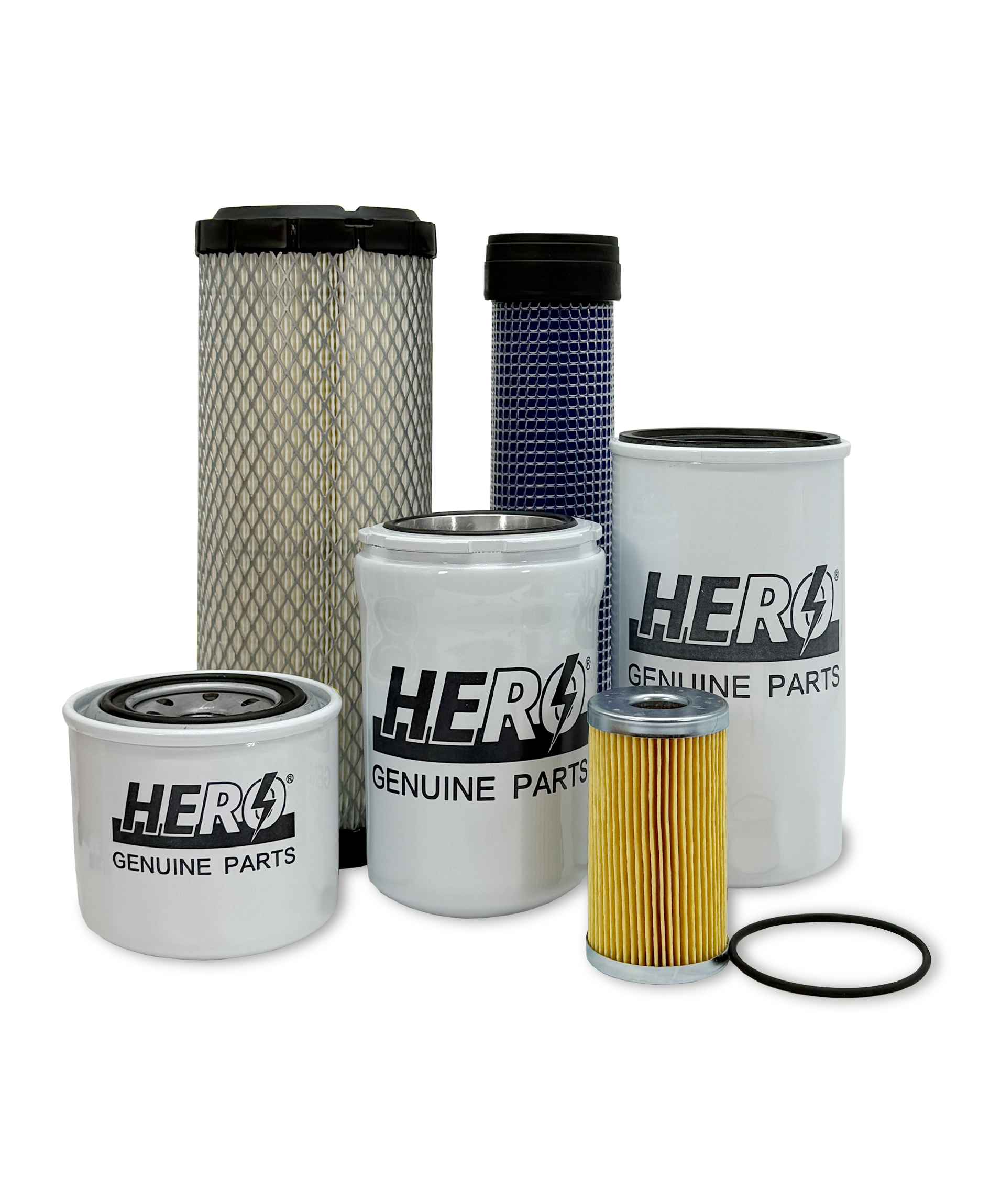 HERO® Maintenance Filter Kit for Kubota L4240HST 3 Tractor - Air Oil Fuel Filters Replacement Parts - Perfect for Farm Equipment Maintenance & Tractor Servicing