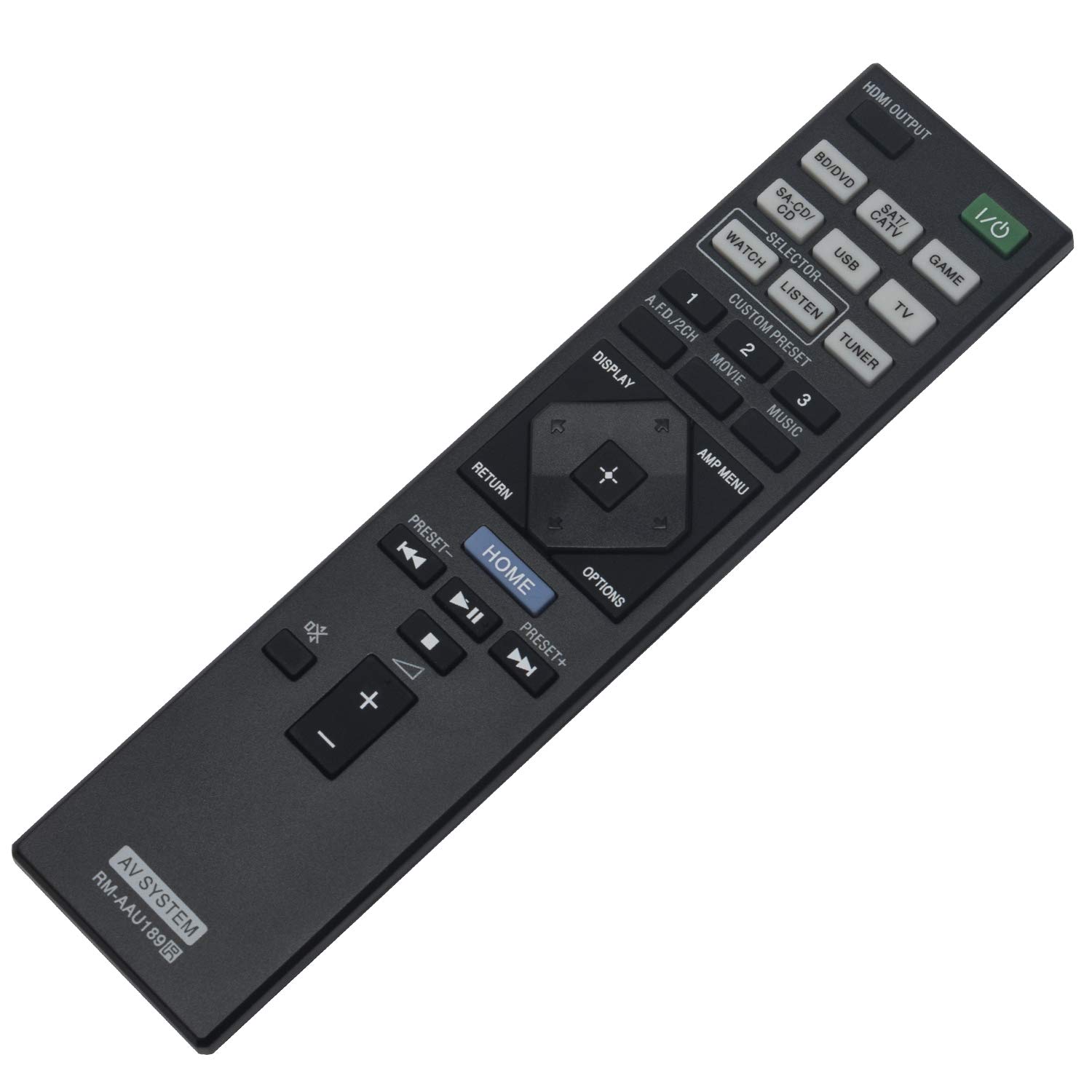 RM-AAU189 Replacement Remote Control Compatible with Sony AV Receiver STR-DN850 & STR-DN1050 Home Theater System - Perfect for Home Entertainment & Audio Setup