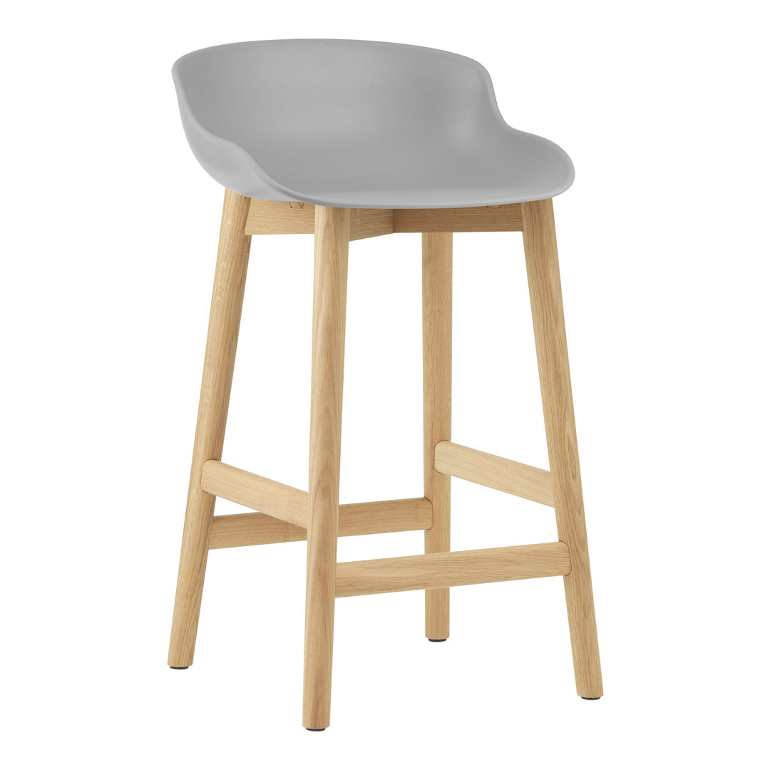 Modern Hyg Counter Stool with Solid Wood Base - Perfect for Kitchen Islands, Breakfast Bars & Small Spaces