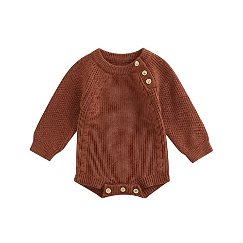 Brown Sweater Romper