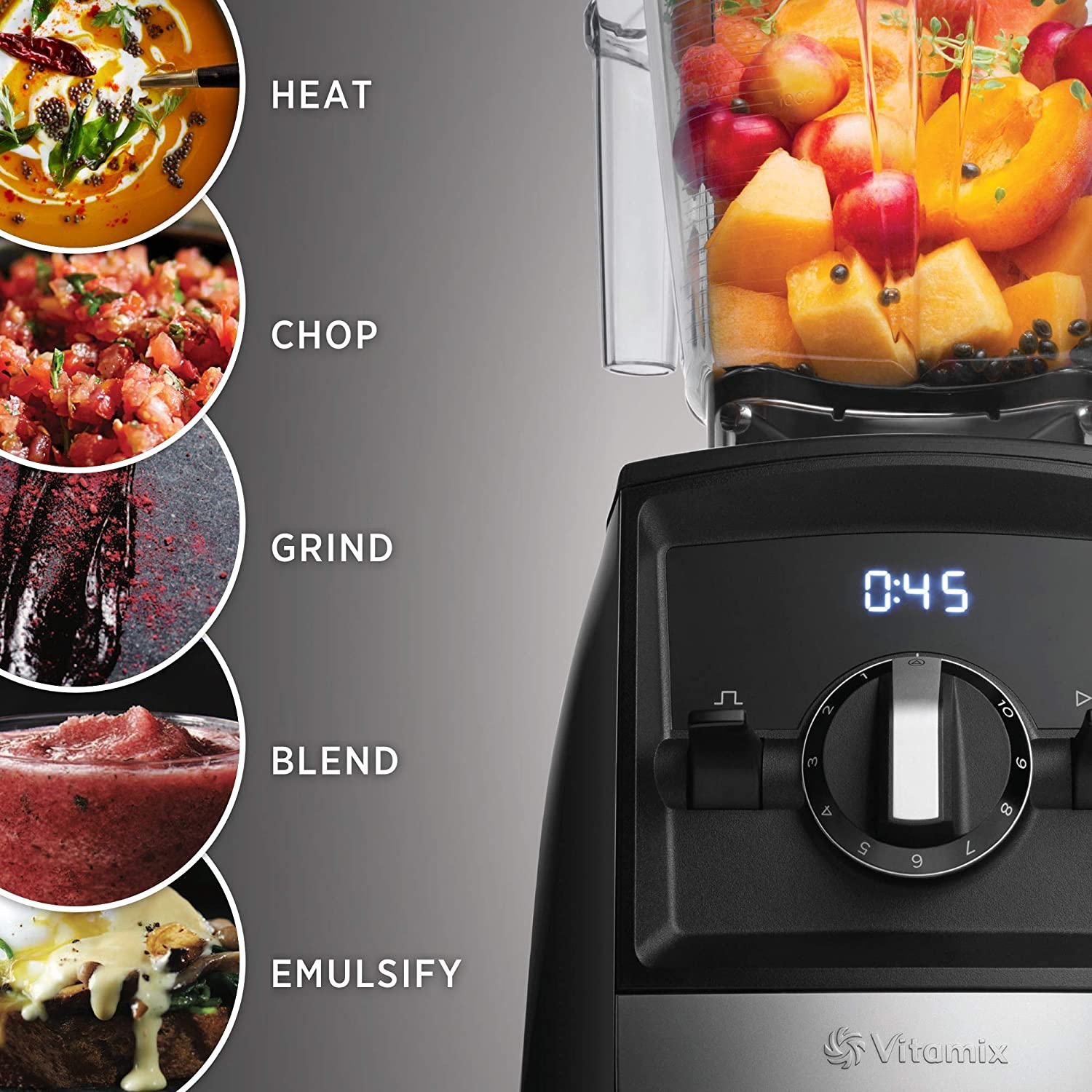 Vitamix Ascent A2300 Professional Blender - 64 Oz Container, 10 Variable Speeds, 2.2 HP Motor, Black - Perfect for Smoothies, Soups, Nut Butters & Home Kitchen Use