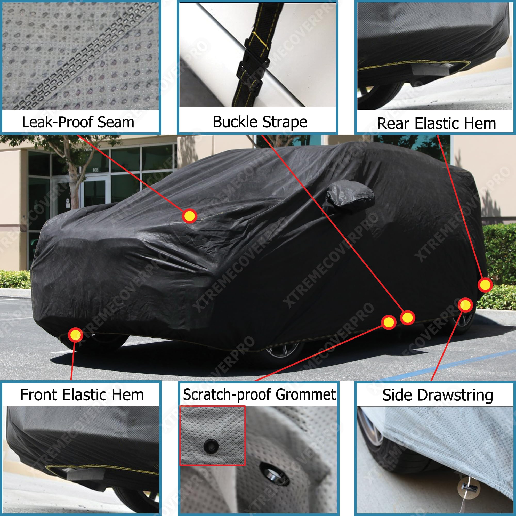 Premium Car Cover for Subaru Forester 2019-2025 - XTREMECOVERPRO Platinum Series Waterproof Outdoor Protection (Black) | All-Weather Shield for Snow, Rain, Dust & UV Rays