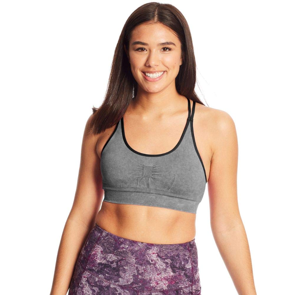 C9 Champion Women's Seamless Snow Wash Cami Bra - Comfortable Sports Bra for Yoga, Running & Workout - Perfect for Gym, Lounge & Everyday Wear