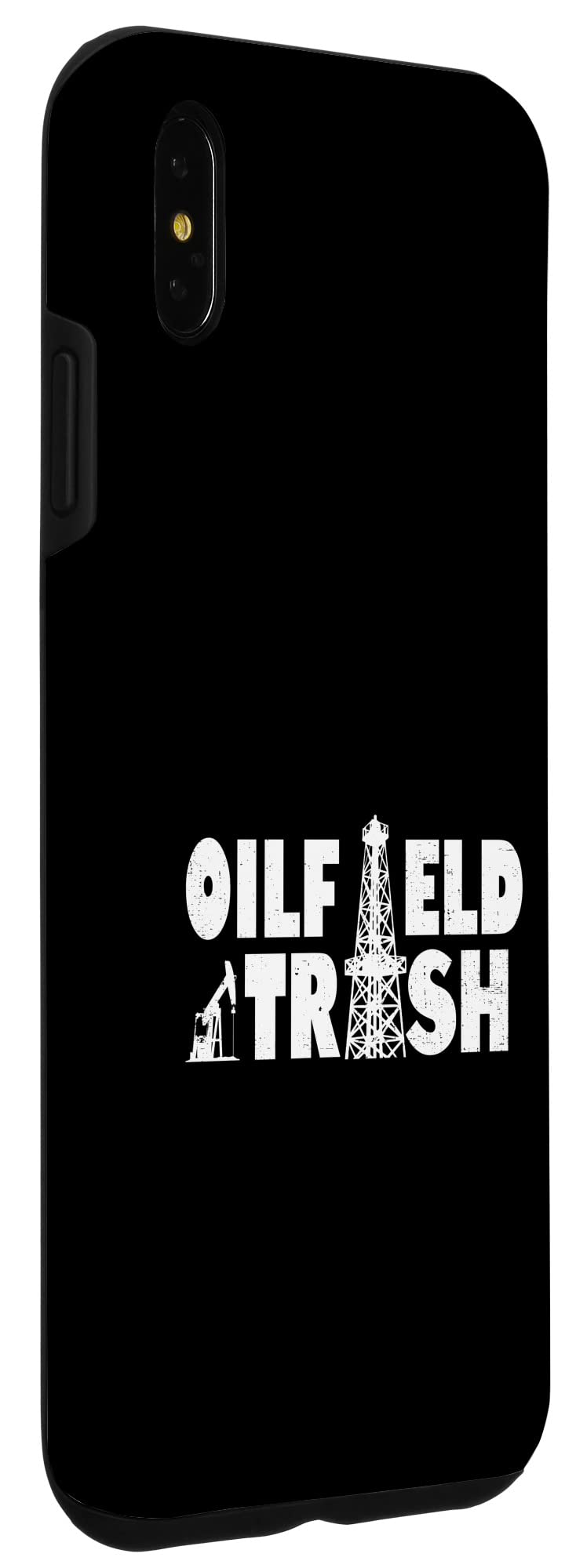 iPhone XS Max Case - Rugged Oil Field Worker Design for Oil Rig & Drilling Professionals - Durable Protection for Harsh Work Environments