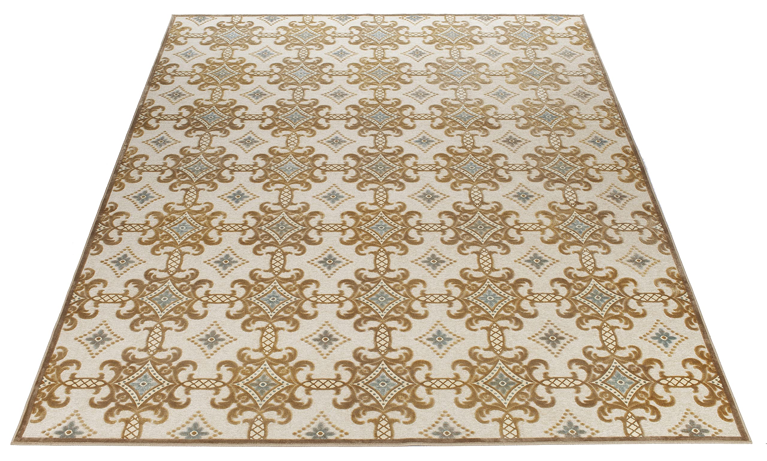 SAFAVIEH Martha Stewart Collection 8' x 10' Taupe/Cream Viscose Area Rug - Soft & Durable for Living Room, Dining Room, Bedroom Decor (MSR74303)