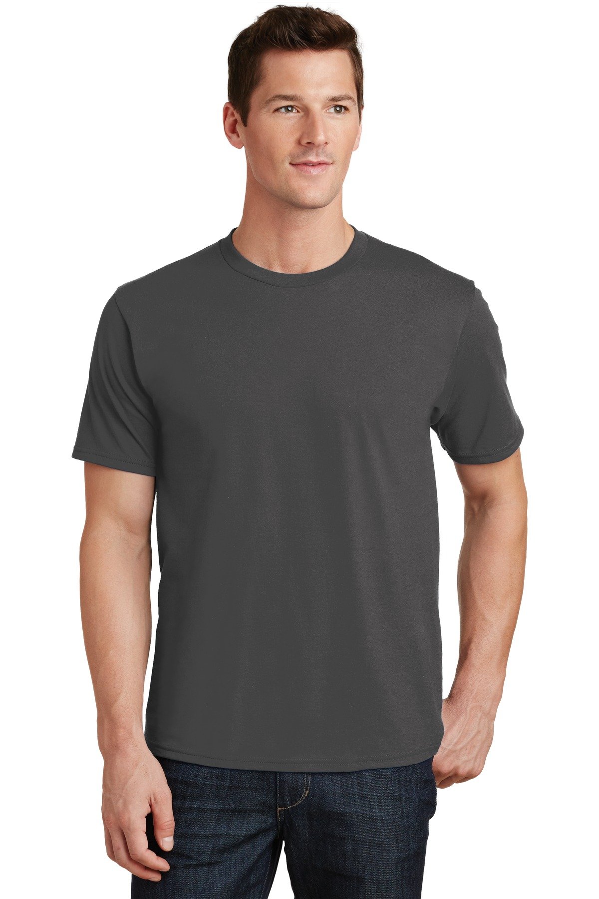 Port & Company PC450 Fan Favorite T-Shirt - Soft Cotton Crewneck Tee for Men & Women - Perfect for Casual Wear, Screen Printing & Promotional Events