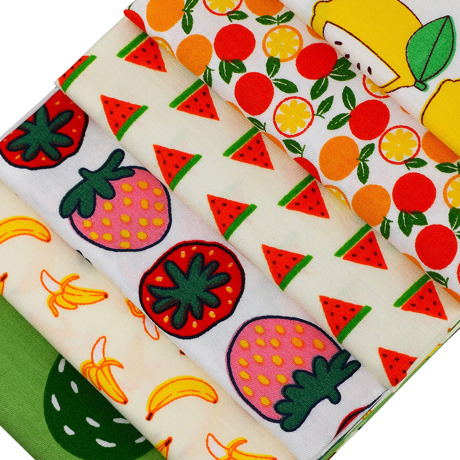 12-Piece Printed Fruit Fabric Fat Quarters Bundle - 20