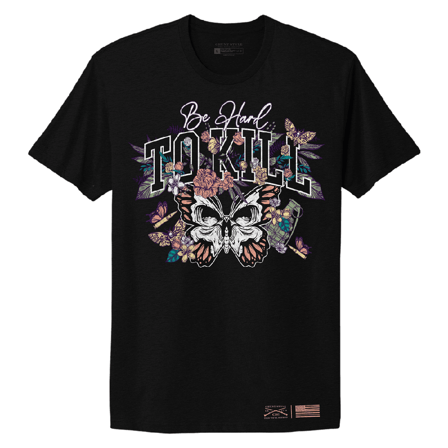 Women's Hard To Kill Boyfriend Fit T-Shirt - Black | Comfortable Oversized Tee for Casual Wear, Gym & Lounge