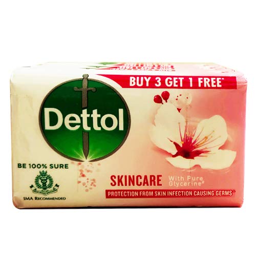 Dettol Skincare Soap 75g - Antibacterial & Moisturizing Bar Soap for Healthy Skin | Pack of 1 | Ideal for Daily Hygiene, Hand Washing & Bathing