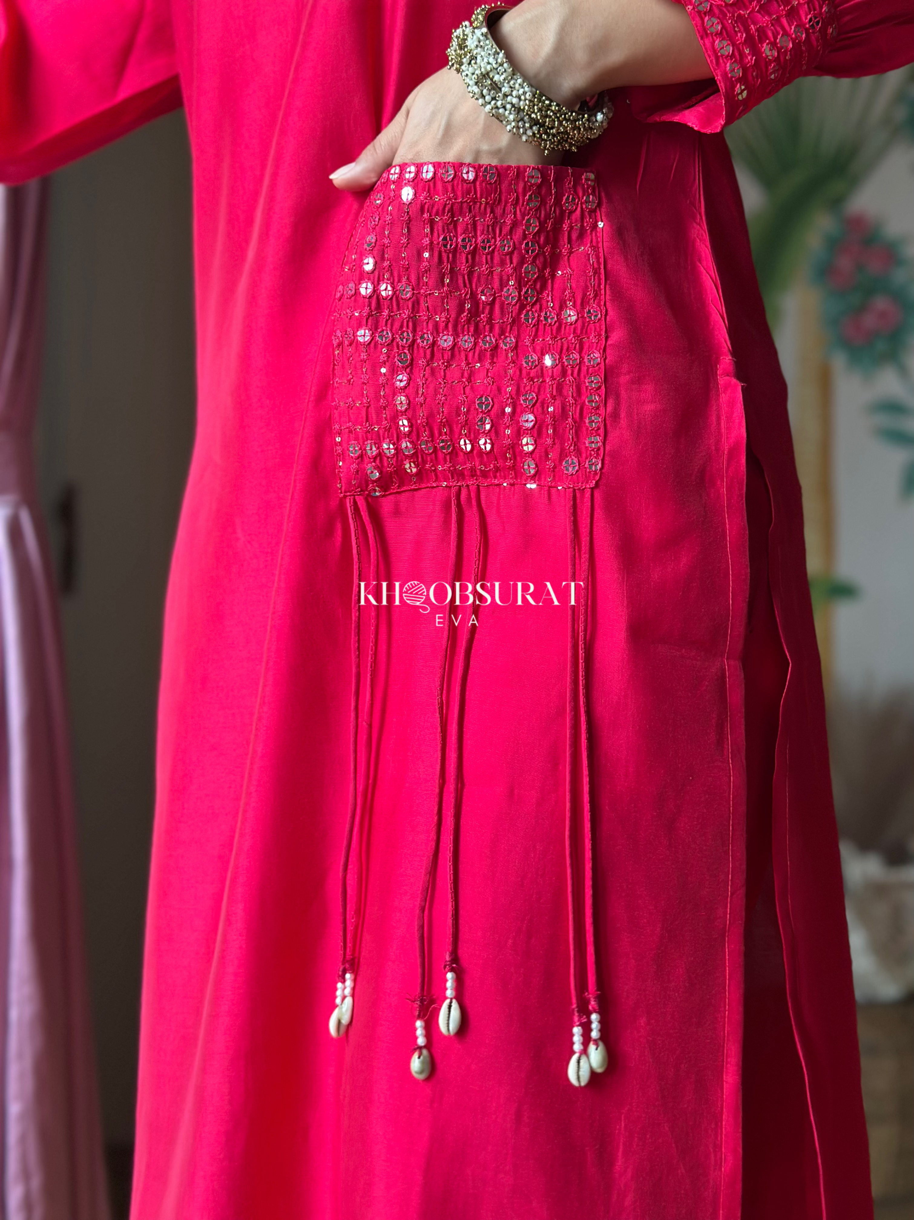 Stylish Pink Bollywood Kurta Set for Women - Traditional Indian Ethnic Wear for Festivals, Weddings & Parties