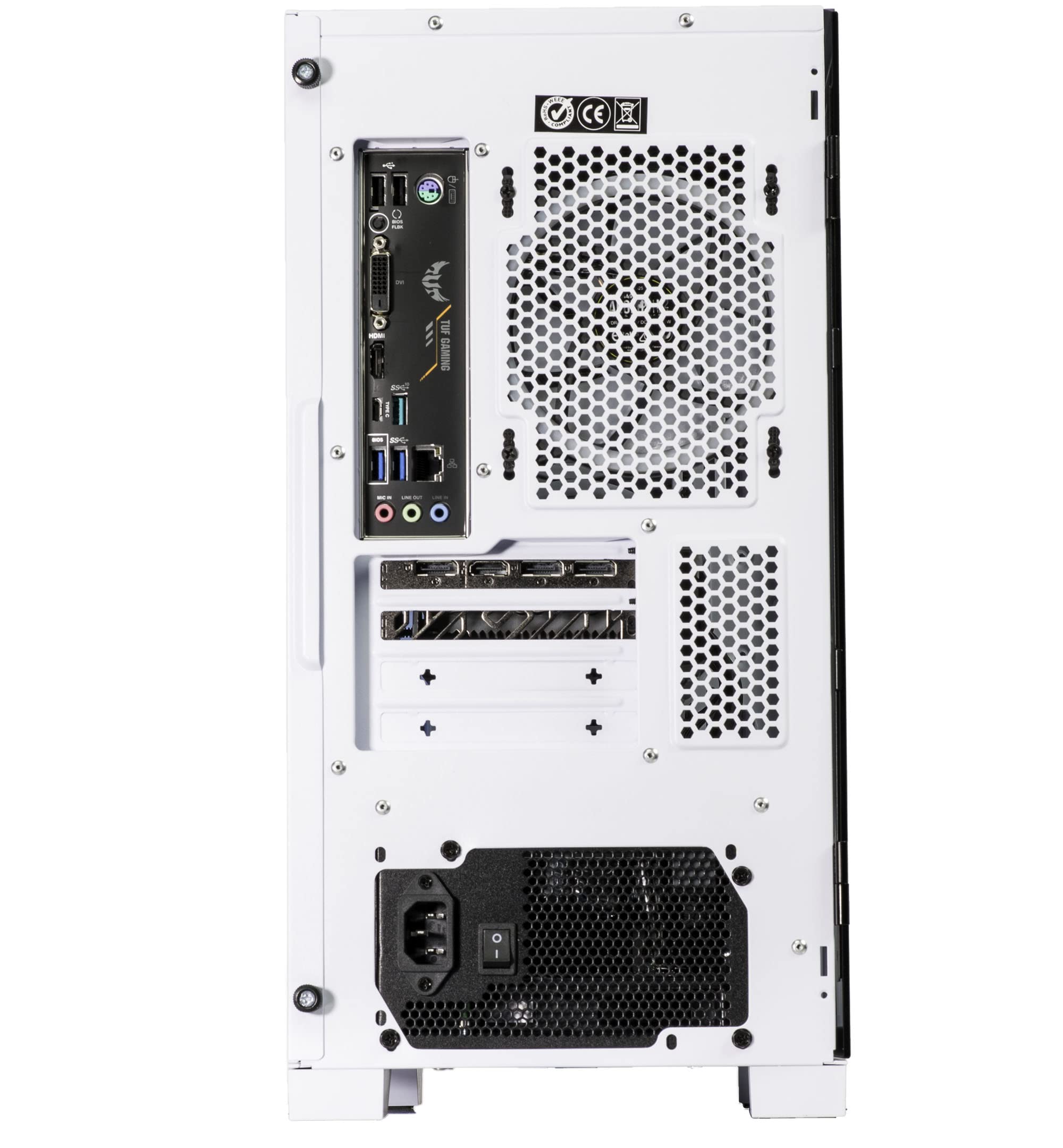 Velztorm Nix Custom Gaming PC - AMD Ryzen 5 5600X 6-Core, 16GB RAM, 1TB SSD + 2TB HDD, RX 6900 XT, Windows 10 - High Performance Desktop Computer for Gaming, Streaming & Content Creation (Snow White)