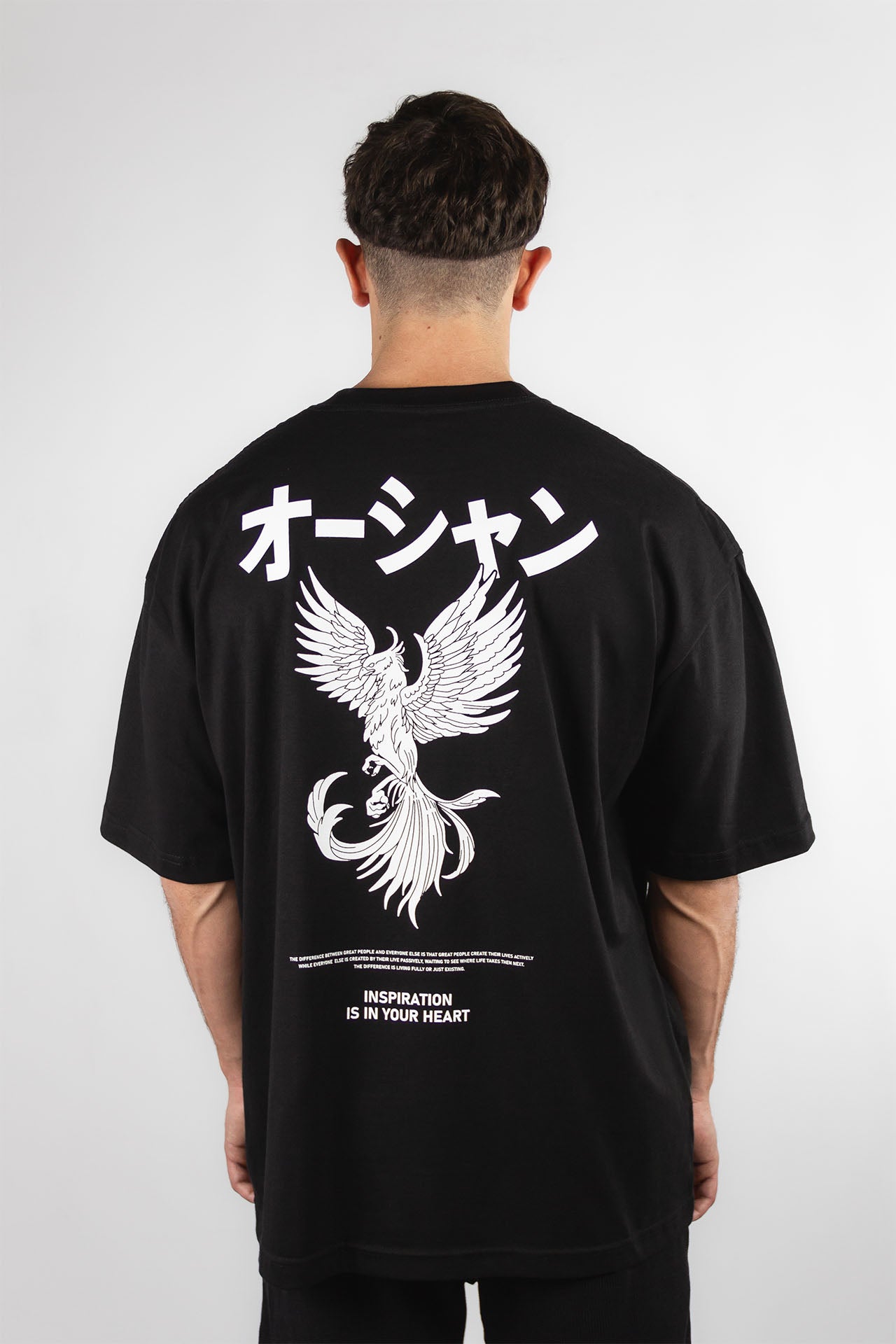Original Oversize Black T-Shirt for Men - Comfortable Cotton Streetwear Tee - Perfect for Casual Wear, Gym, and Everyday Outfits