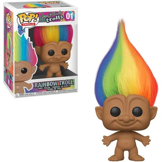 Good Luck Trolls Rainbow Troll #01 - Cute Collectible Doll for Kids & Adults, Perfect for Gifts, Parties, and Home Decor