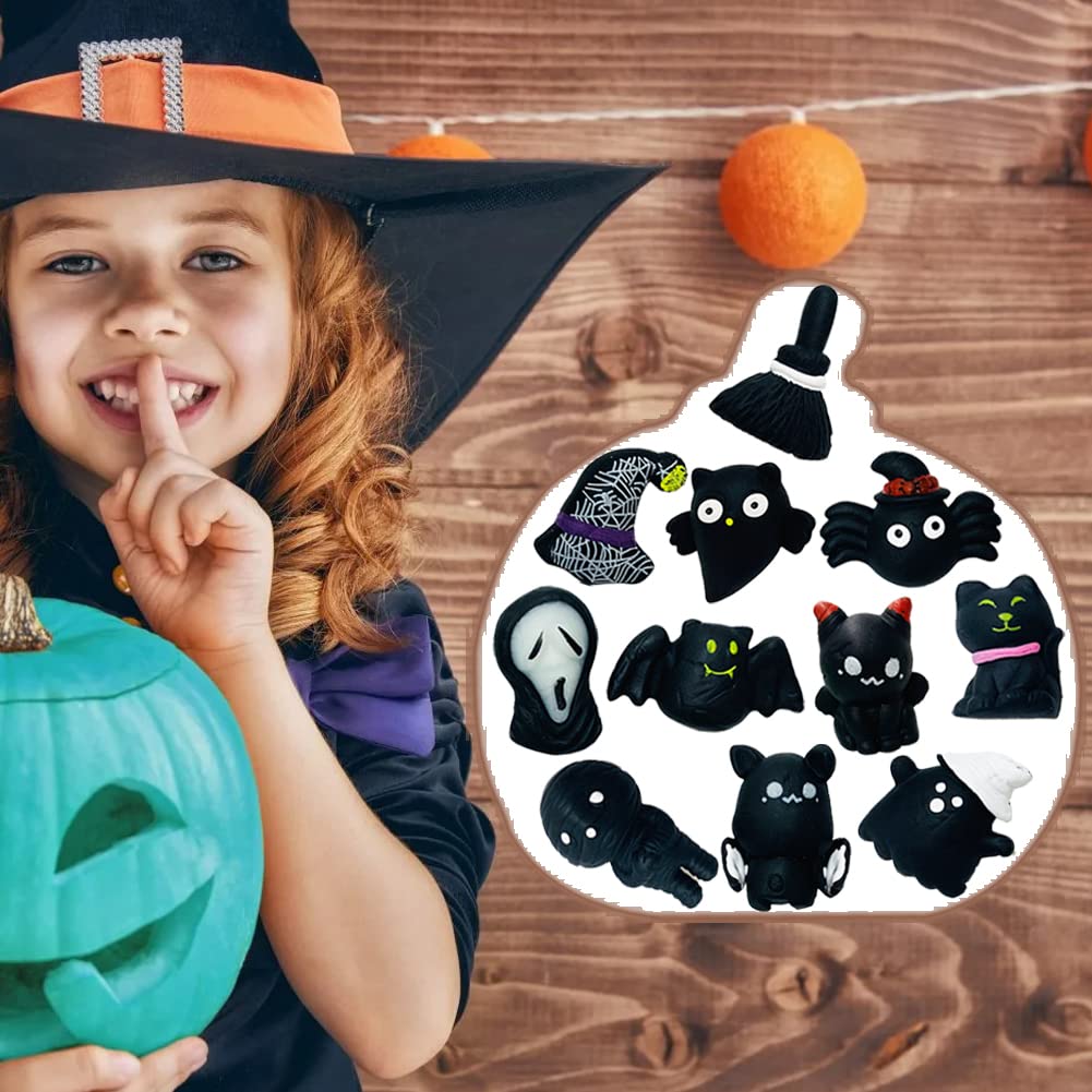 24-Piece Halloween Mochi Squishy Toys Bulk Pack - Mini Stress Relief Fidget Toys for Kids, Party Favors & Goody Bag Fillers - Cute Halloween Decorations & Sensory Play Gifts for Classrooms, Trick-or-Treating & Anxiety Relief