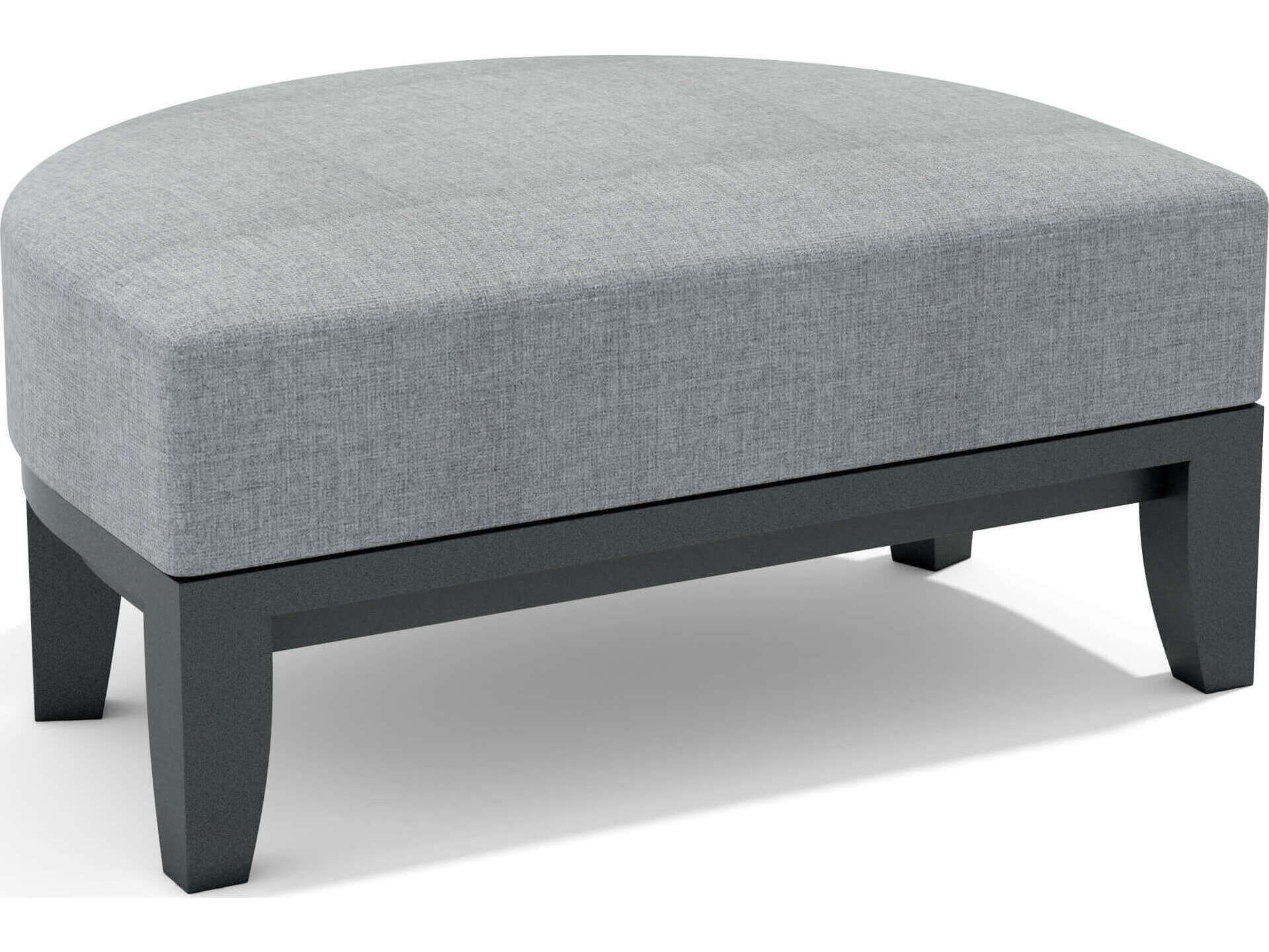 Anderson Teak Coronado Deep Seating Aluminum Ottoman DS 304 AL - Outdoor Patio Furniture for Poolside, Garden & Backyard Relaxation