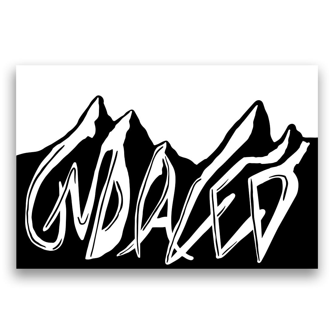 Mountain Stickers for Hiking & Outdoor Adventures - Waterproof Vinyl Decals for Cars, Laptops, and Gear