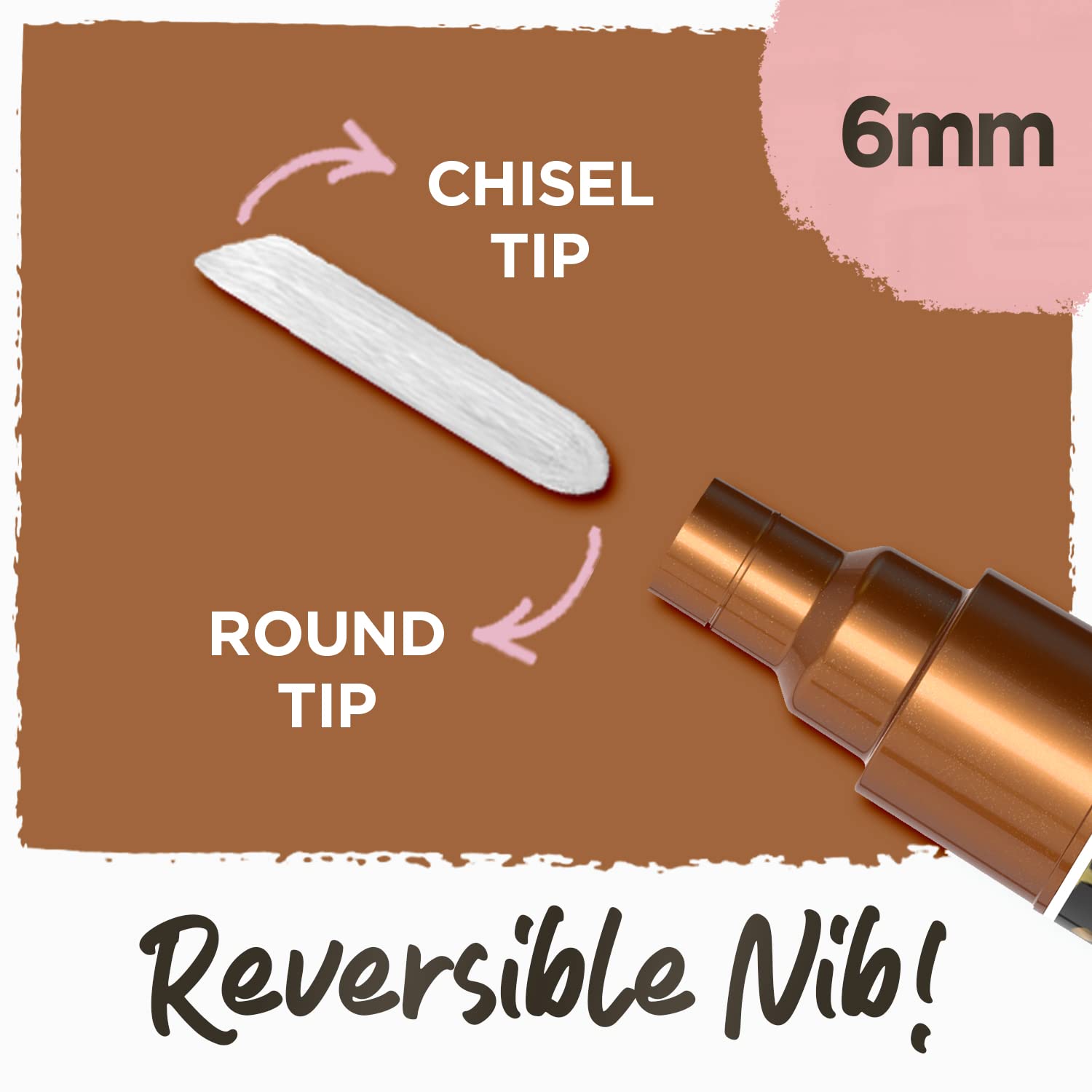 Metallic Chalk Markers 10 Pack - Liquid Chalk Pens for Blackboard, Chalkboard, Bistro Menu, Window Writing - Wet Wipe Erasable - 6mm Reversible Bullet & Chisel Tip - Perfect for Restaurants, Cafes, Classrooms & DIY Crafts