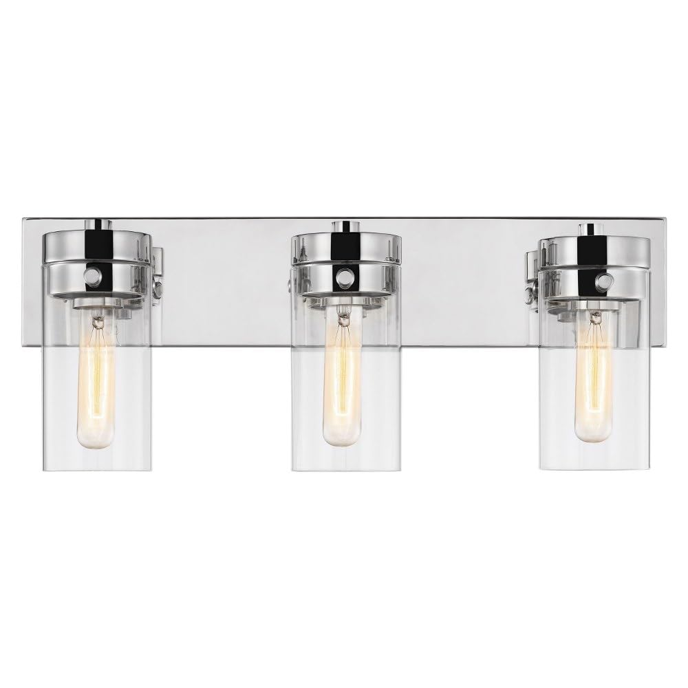 Nuvo Lighting Intersection 3-Light Bathroom Vanity in Burnished Brass - Perfect for Modern Bathrooms, Powder Rooms & Home Decor