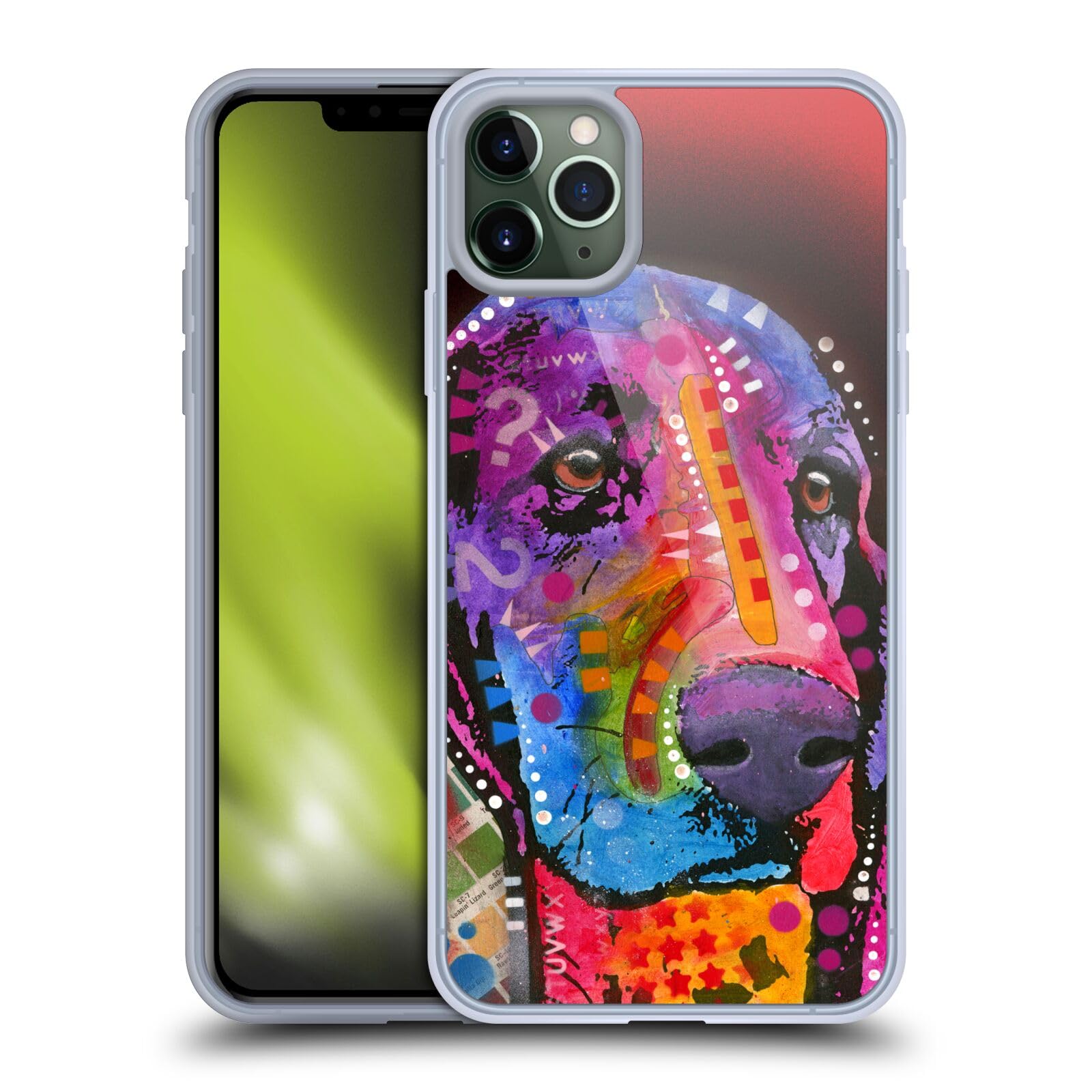 Officially Licensed Dean Russo Basset Hound Dogs Soft Gel Case for Apple iPhone 11 Pro Max - Cute Pet Lover Phone Cover for Everyday Use & Gift Giving