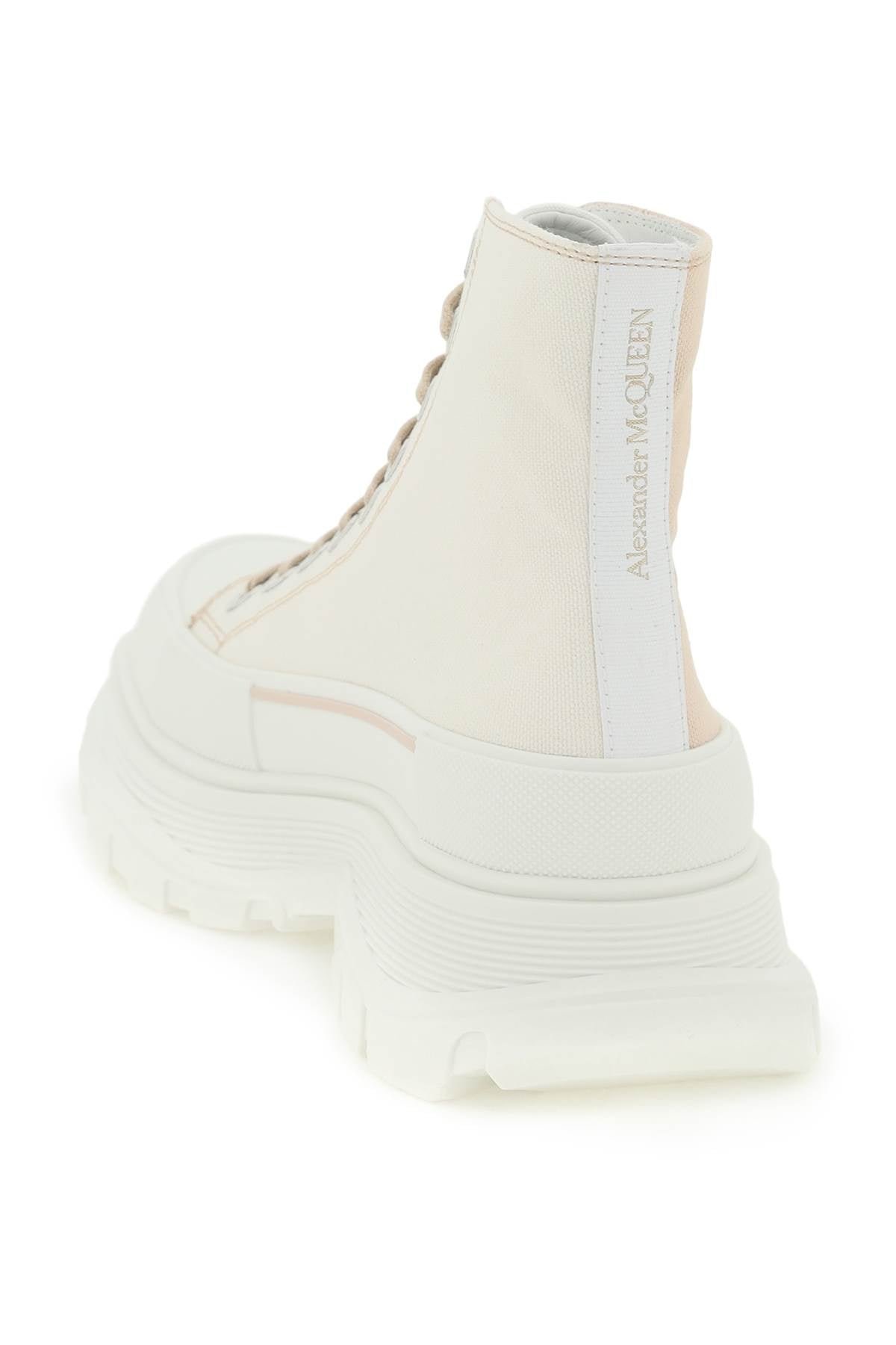 Alexander McQueen 'Tread Slick' Ankle Boots - Stylish Leather Boots for Women | Perfect for Casual Wear, Night Out & Fashion Events