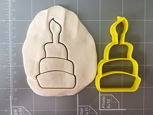 Birthday Cake Cookie Cutter Set - Stainless Steel Baking Tools for DIY Cookies, Cupcakes & Party Treats - Perfect for Birthday Parties, Baby Showers & Holiday Baking
