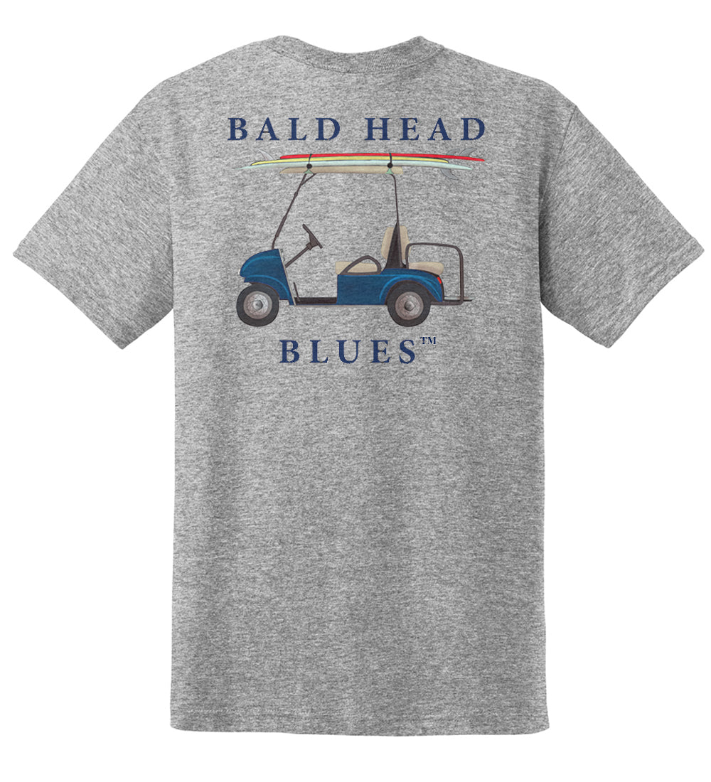 Premium Island Tee - Soft Short Sleeve Golf Shirt for Men & Women - Breathable Heather Grey Cotton - Perfect for Golf, Casual Wear & Outdoor Activities