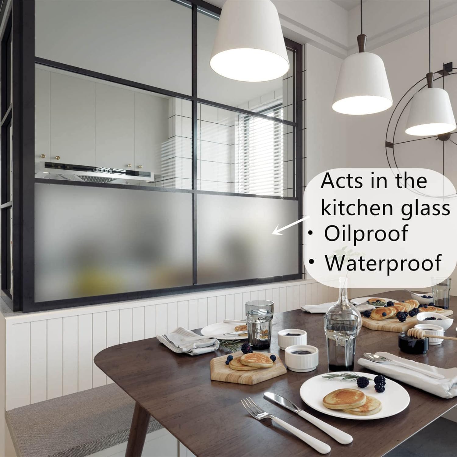 WISDOM Clear Matte Contact Paper - Self Adhesive Removable Waterproof Film for Shelves, Drawers & Kitchen Cabinets (20x50 Inch) - Perfect for Home Organization & DIY Projects