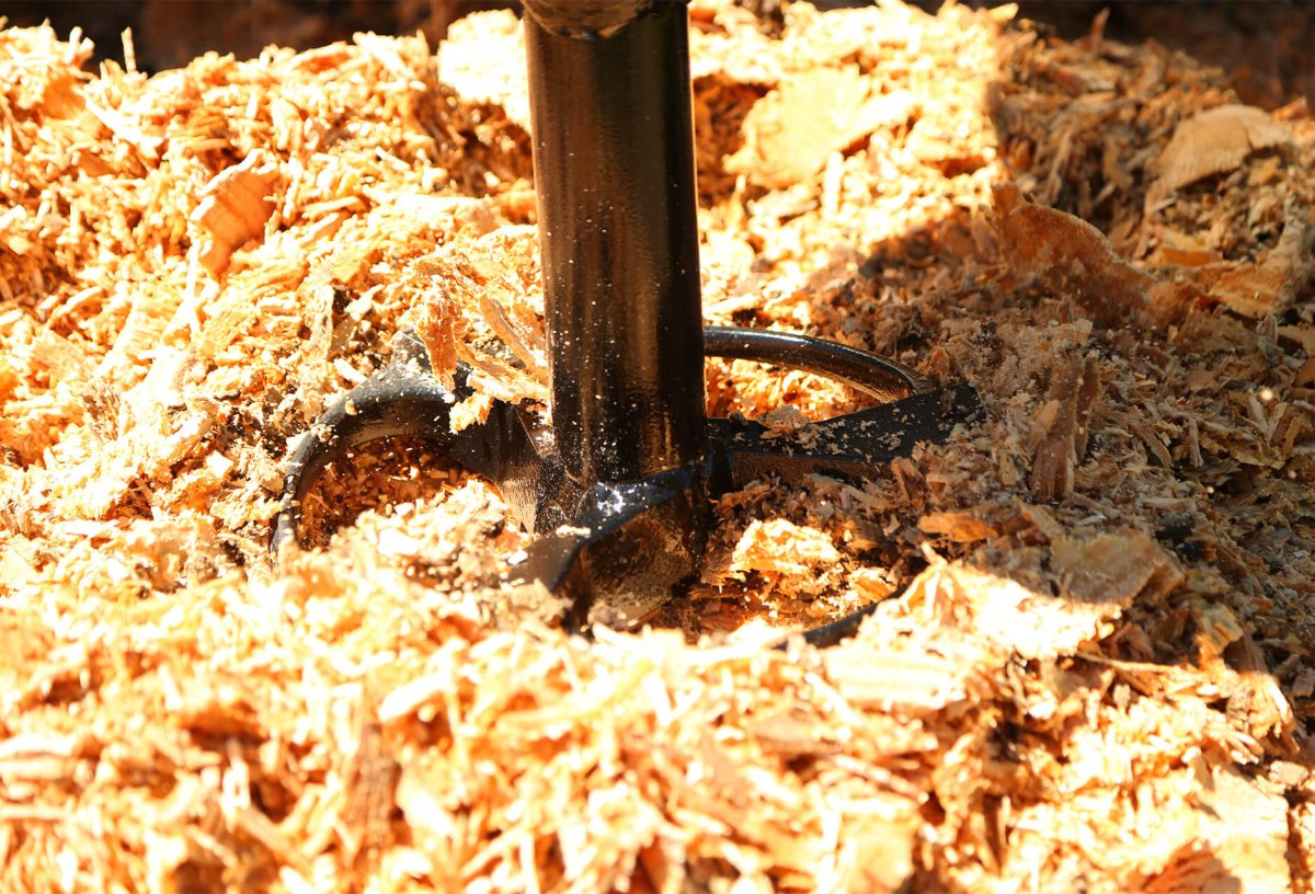 Auger Stump Grinder - Heavy Duty Tree Stump Removal Tool for Landscaping & Yard Maintenance | Perfect for Homeowners & Professional Arborists